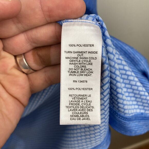 Vineyard Vines Pullover Mens Large Blue Performance 1/4 Zip Sweater Lightweight - Picture 6 of 11